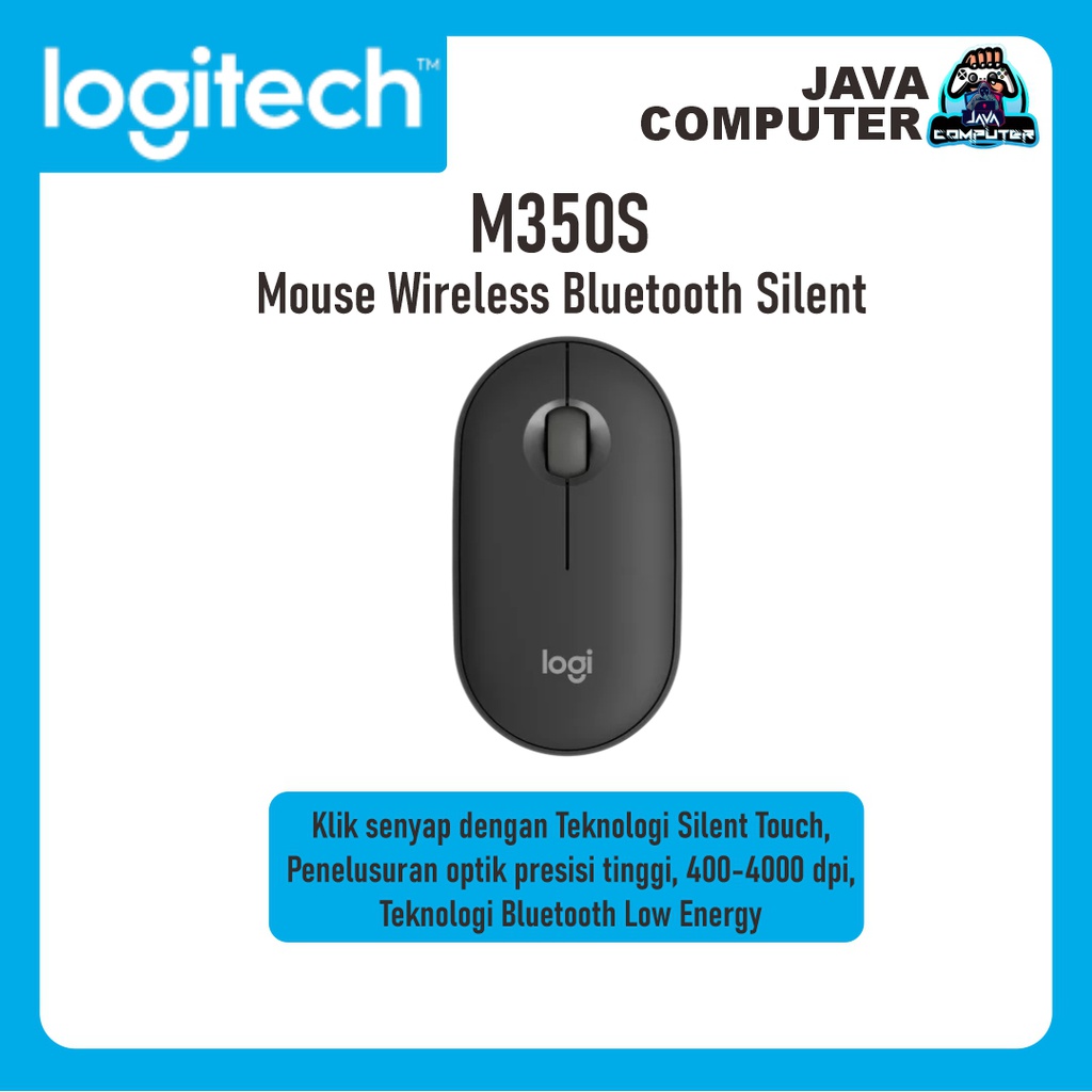Logitech Mouse Pebble 2 M350S Bluetooth Silent Tonal Graphite
