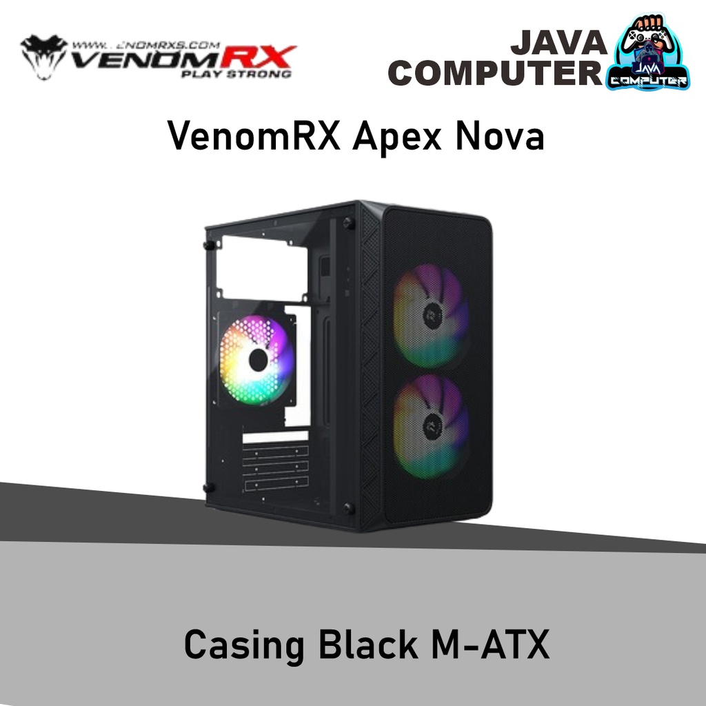 VenomRX Apex Nova Casing Black M-ATX