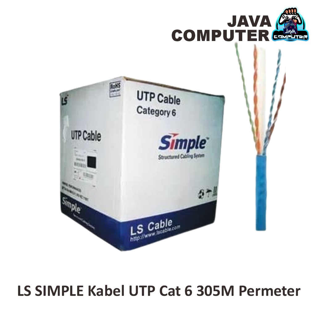 LS SIMPLE Kabel UTP Cat 6 305M Permeter