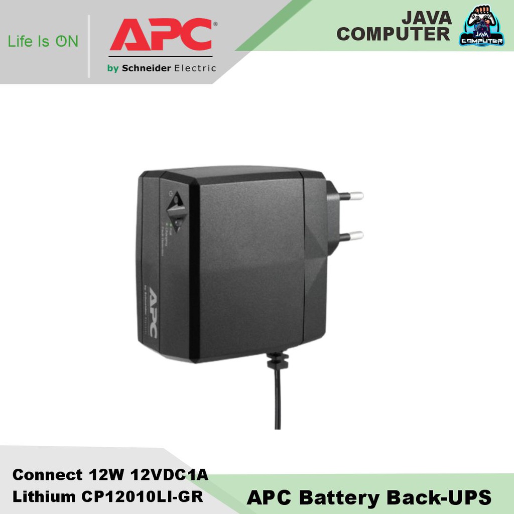 APC Battery Back-UPS Connect 12W 12VDC 1A Lithium CP12010LI-GR