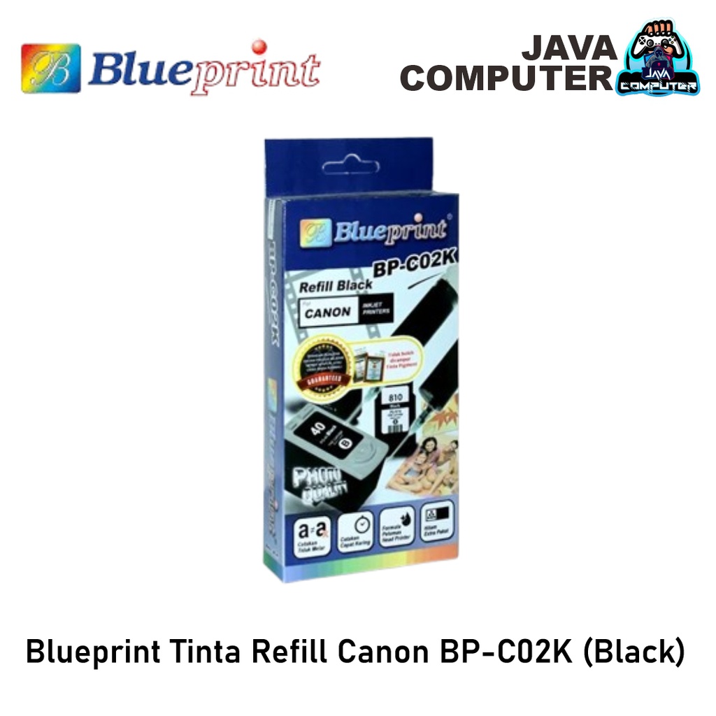 Blueprint Tinta Refill Canon BP-C02K Black
