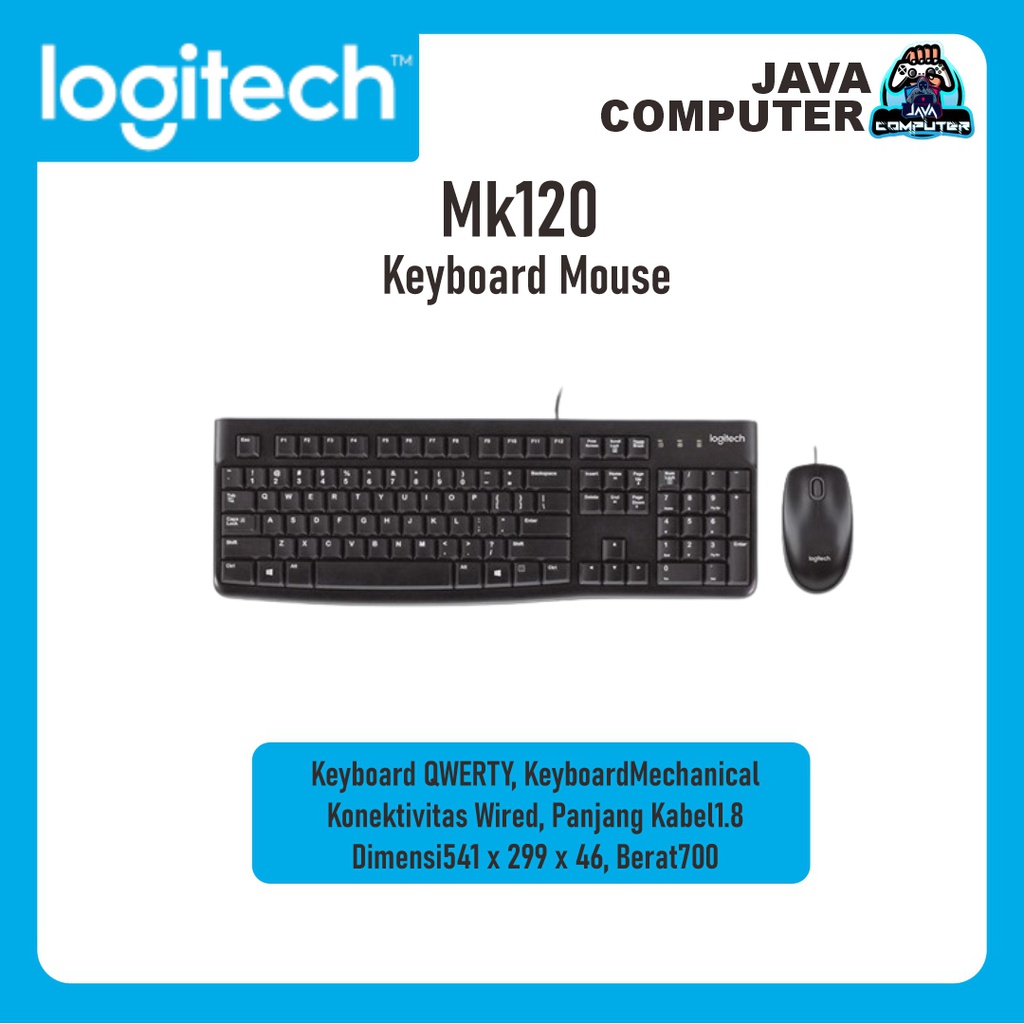 Logitech Keyboard Mouse MK120