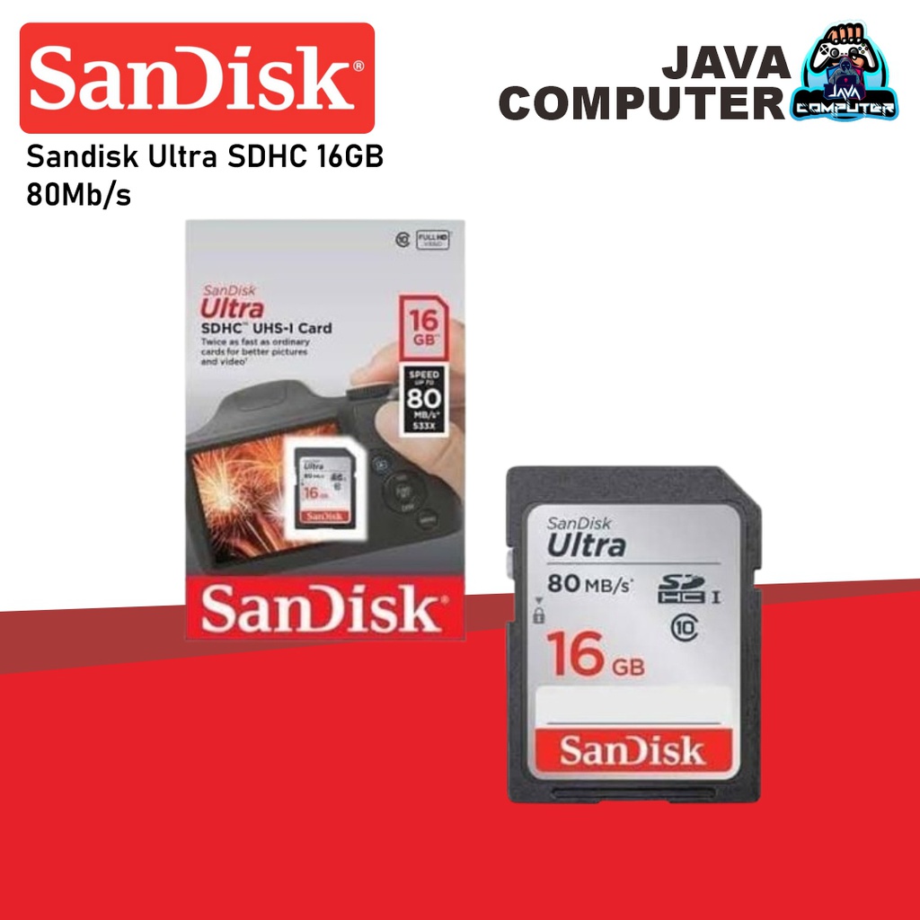 Sandisk Ultra SDHC 16GB 80Mb/s