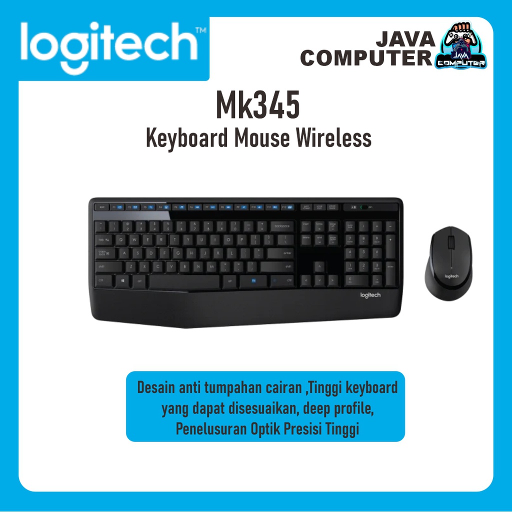 Logitech Keyboard Mouse Wireless MK345