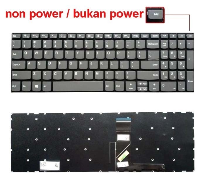 KB Lenovo Ideapad V130-15IKB, V130-15ISK, V330-15IKB, V330-15ISK Black
