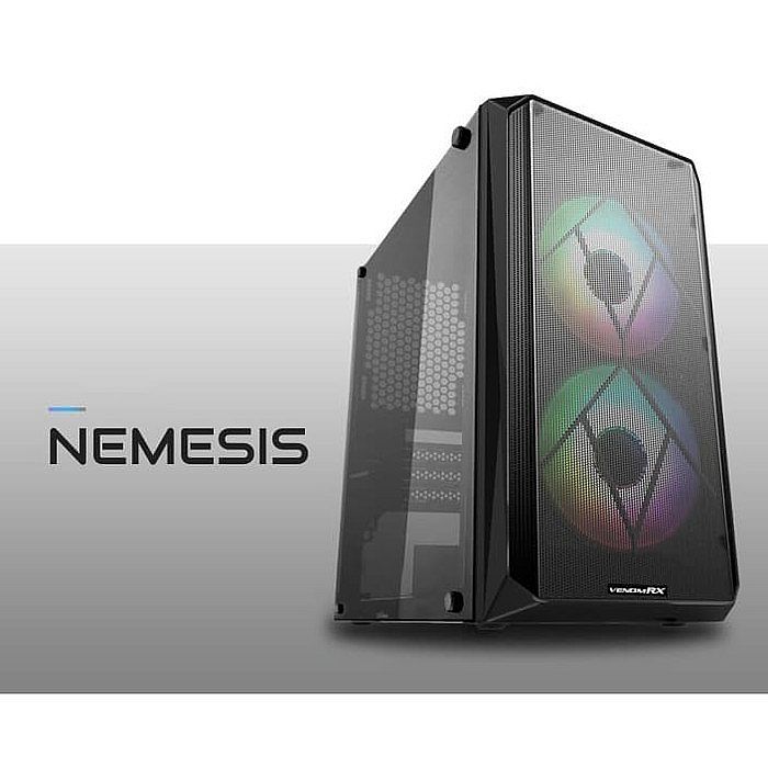 VenomRX Nemesis MATX Acrylic Side 2x12CM Fixed RGB Fan