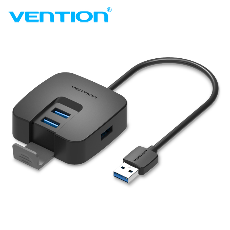 Vention USB 3.0 Hub 4 Ports w/ Micro USB Power &amp; Stand Holder 1M (CHBBF)