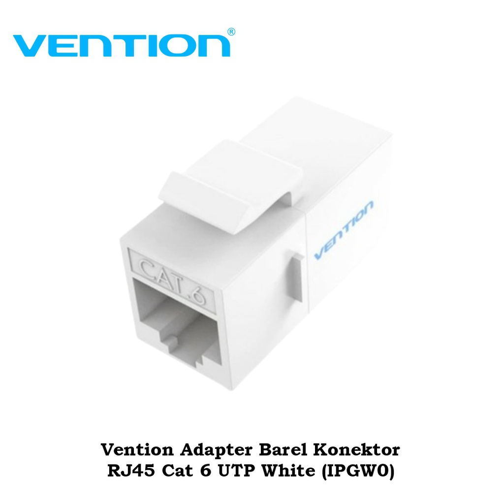 Vention Adapter Barel Konektor RJ45 Cat 6 UTP White (IPGW0)