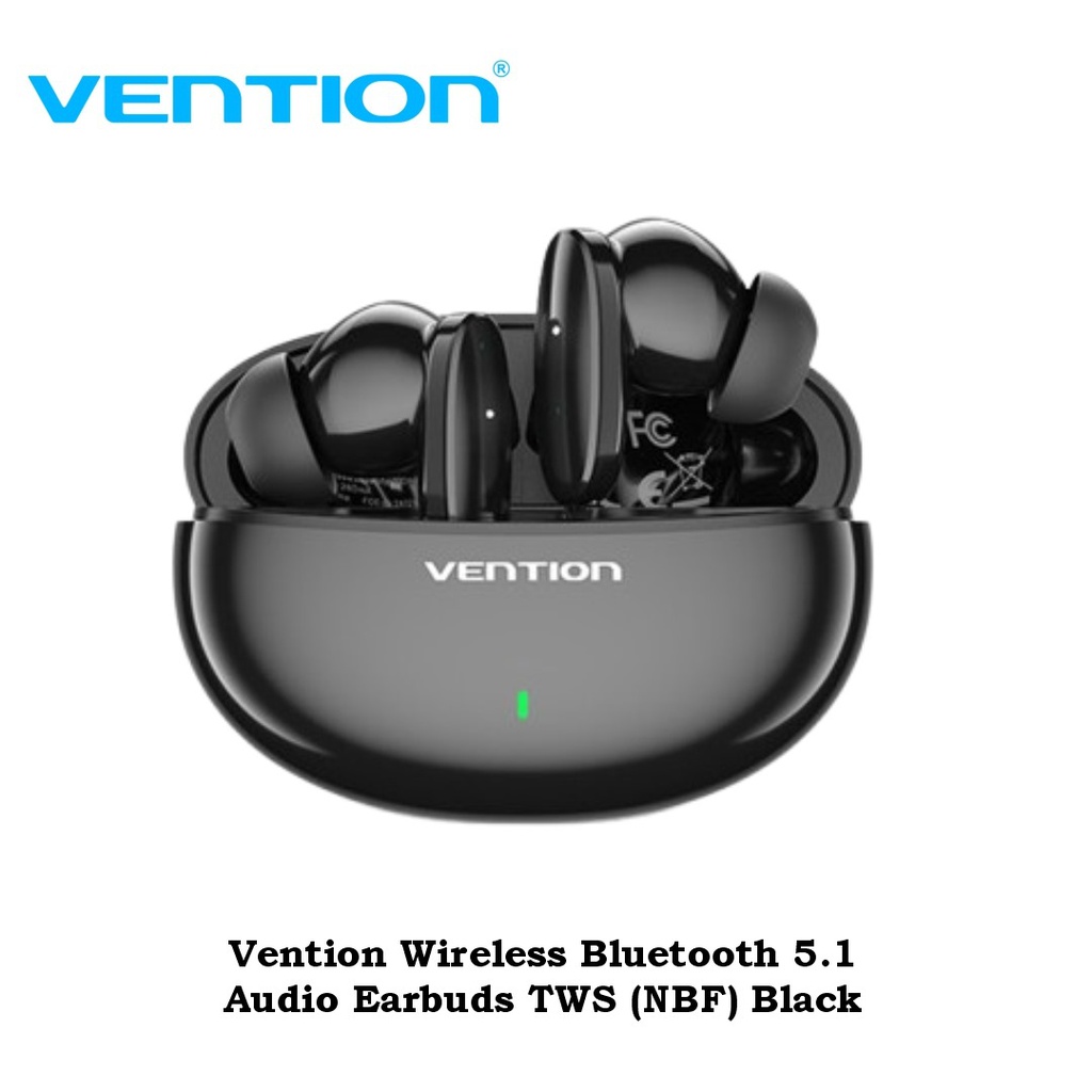 Vention Wireless Bluetooth 5.1 Audio Earbuds TWS (NBF) Black