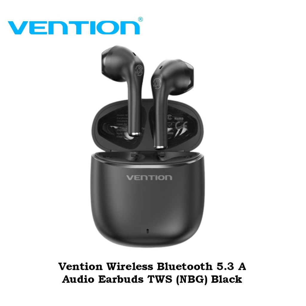 Vention Wireless Bluetooth 5.3 Audio Earbuds TWS (NBG) Black