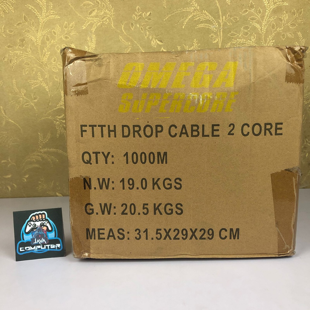 Omega Kabel FO Fiber Optik 2 Core 3 Sling Outdoor 1000 Meter