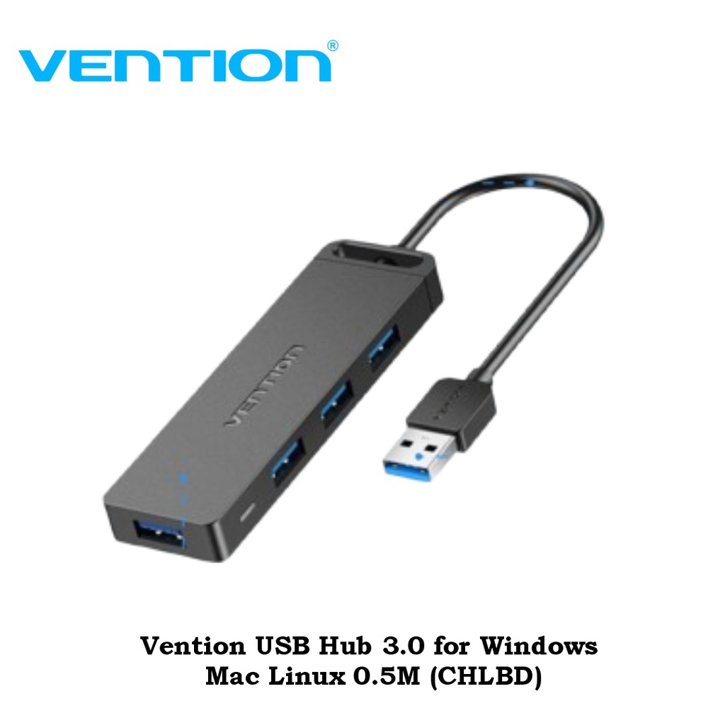 Vention USB Hub 3.0 for Windows Mac Linux 0.5M (CHLBD)