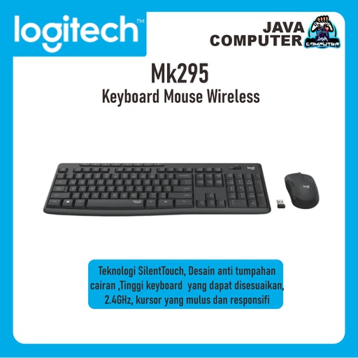 [KEYMO-0122] Logitech Keyboard Mouse Wireless Silent MK295