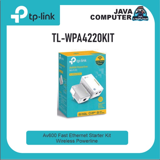 [NET-0412] TP-Link TL-TL-WPA4220KIT AV500 Wi-Fi Powerline Extender Starter Kit