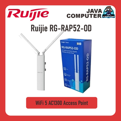 [NET-0423] Ruijie RG-RAP52-OD WiFi 5 AC1300 1GB port 802.3AF 14W Access Point Outdoor