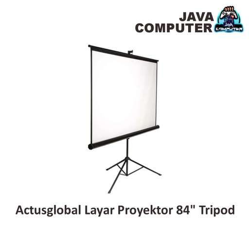 [PROYEKTOR-0115] Actusglobal Layar Proyektor 84&quot; Tripod