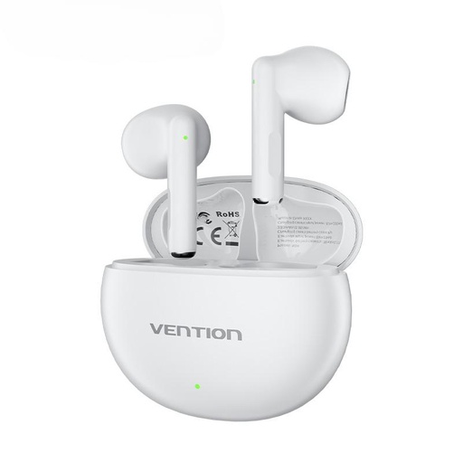[HSET-0045] Vention Wireless Bluetooth 5.3 Audio Earbuds TWS (NBK) White