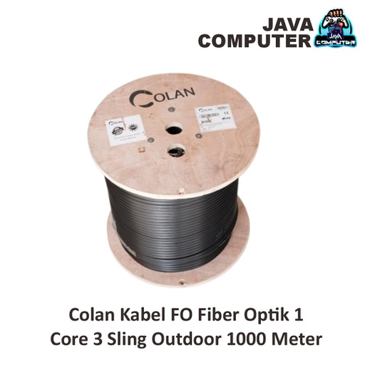 [NET-0448] Colan Kabel FO Fiber Optik 1 Core 3 Sling Outdoor 1000 Meter
