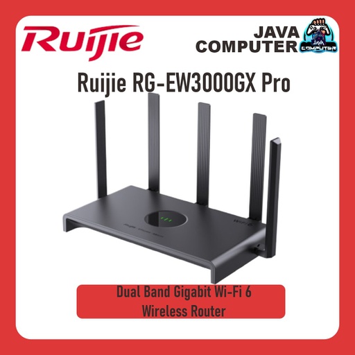 [NET-0474] Ruijie RG-EW3000GX Pro Dual Band Gigabit Wi-Fi 6 Wireless Router