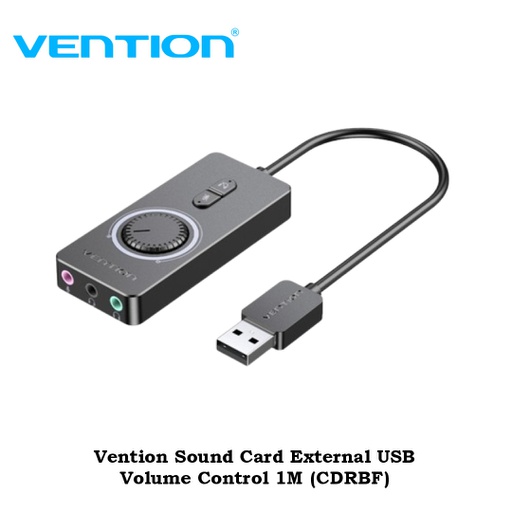 [ACC-0488] Vention Sound Card External USB Volume Control 1M (CDRBF)