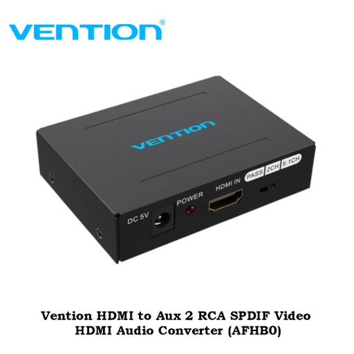 [ACC-0489] Vention HDMI to Aux 2 RCA SPDIF Video HDMI Audio Converter (AFHB0)
