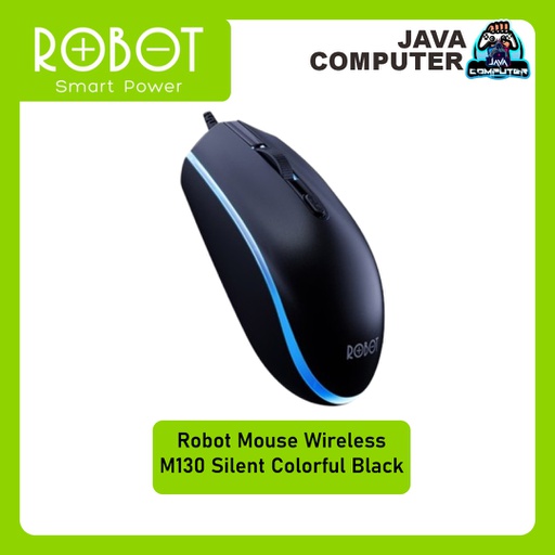 [KEYMO-0174] Robot Mouse Wireless M130 Silent Colorful Black
