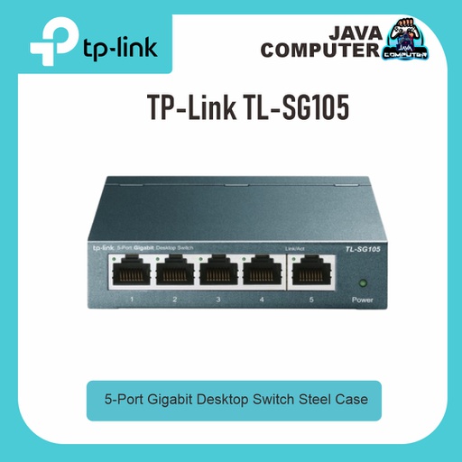 [NET-0518] TP-Link TL-SG105 5-Port Gigabit Desktop Switch Steel Case