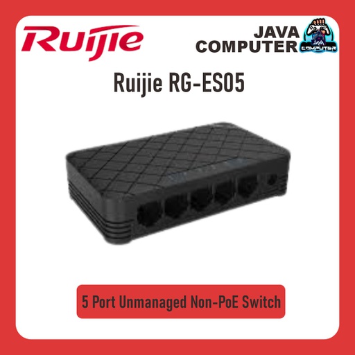 [NET-0569] Ruijie RG-ES05 5 Port Unmanaged Non-PoE Switch