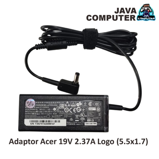 [LADAP-0127] Adaptor Acer 19V 2.37A Logo (5.5x1.7)