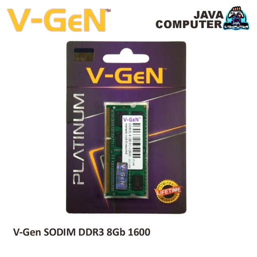 [SODIM-0011] V-Gen SODIM DDR3 8Gb 1600