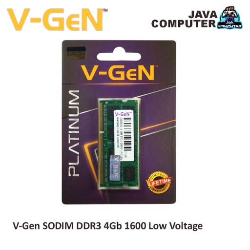 [SODIM-0023] V-Gen SODIM DDR3 4Gb 1600 Low Voltage