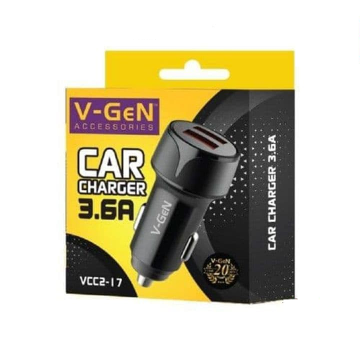 [CHGR-0002] V-Gen VCC2-17 Charger Car 2 Port 3.6A