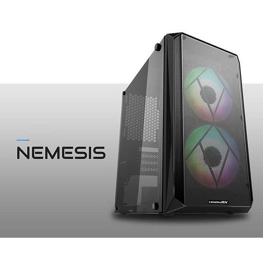 [CASE-0053] VenomRX Nemesis MATX Acrylic Side 2x12CM Fixed RGB Fan