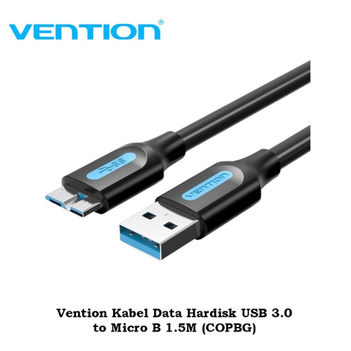 [CBL-0238] Vention Kabel Data Hardisk USB 3.0 to Micro B 1.5M (COPBG)