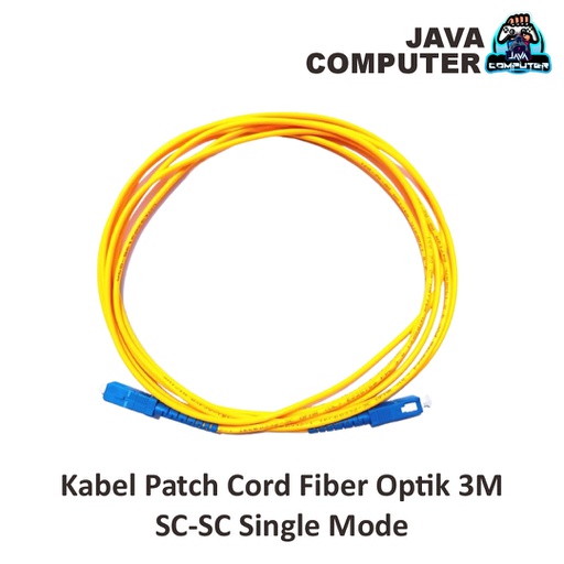 [NET-0268] Kabel Patch Cord Fiber Optik 3M SC-SC Single Mode