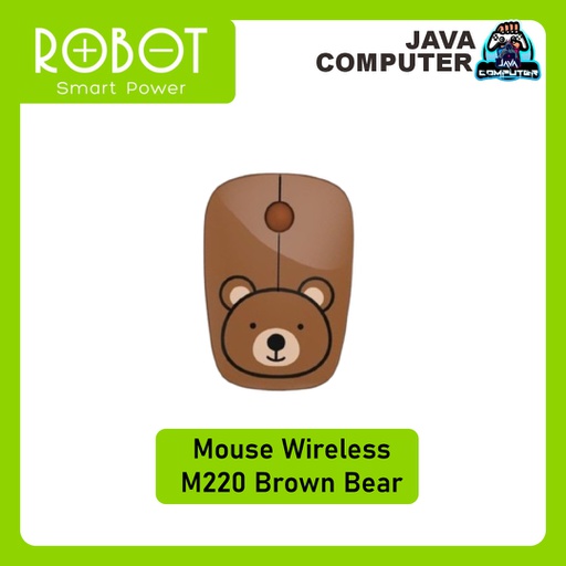 [KEYMO-0104] Robot Mouse Wireless M220 Brown Bear