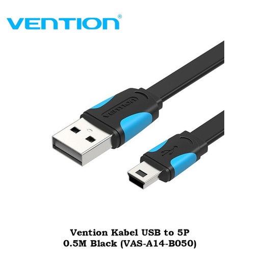 [CBL-0267] Vention Kabel USB to 5P 0.5M Black (VAS-A14-B050)