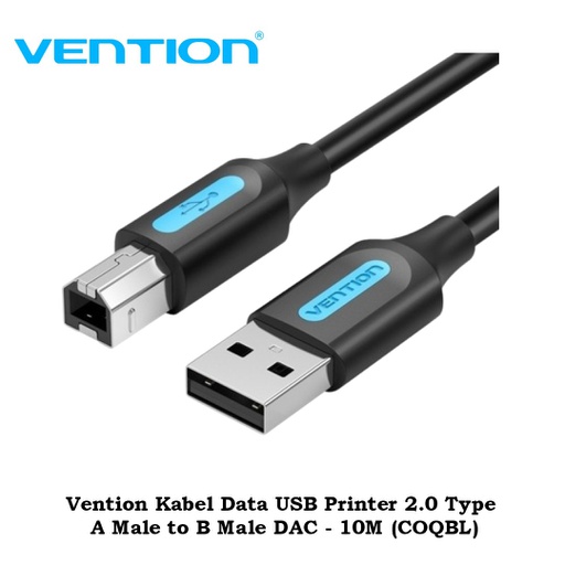 [CBL-0298] Vention Kabel Data USB Printer 2.0 Type A Male to B Male DAC - 10M (COQBL)