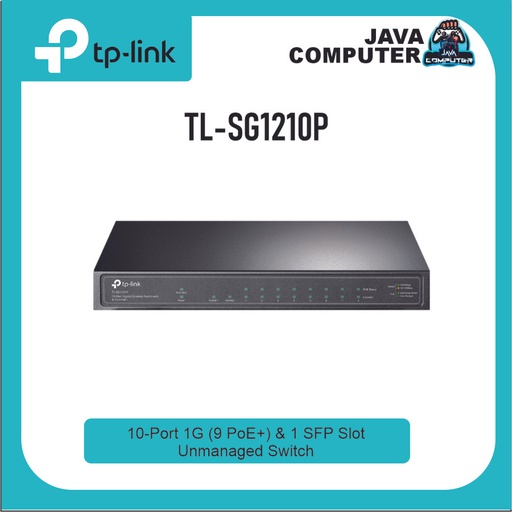 [NET-0334] TP-Link TL-SG1210P Gigabit Switch 10 Port with 8 Port PoE+