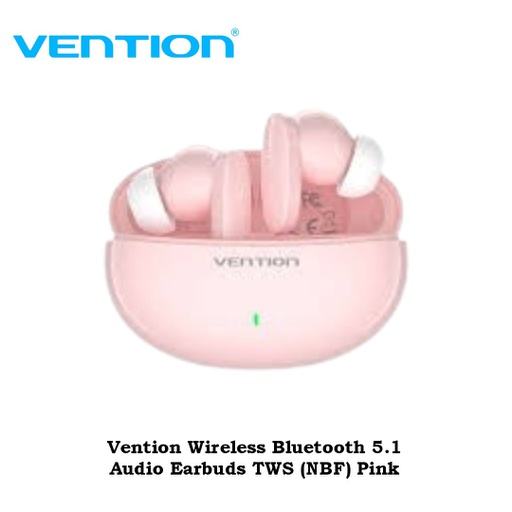 [HSET-0032] Vention Wireless Bluetooth 5.1 Audio Earbuds TWS (NBF) Pink