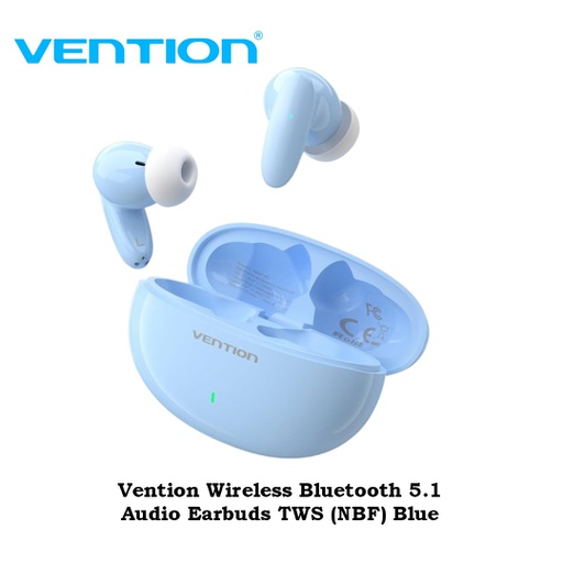 [HSET-0033] Vention Wireless Bluetooth 5.1 Audio Earbuds TWS (NBF) Blue
